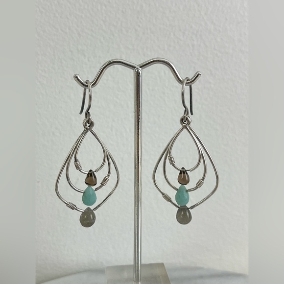 SILPADA W2036 Sterling silver mixed beads dangle earrings - Picture 5 of 8